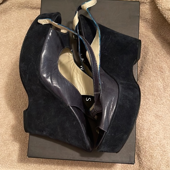 BARNEYS NEWYORK - Liana -platform peep toe platforms - size 37 EUR - Picture 2 of 9